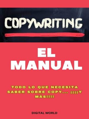 cover image of Copywriting--El manual